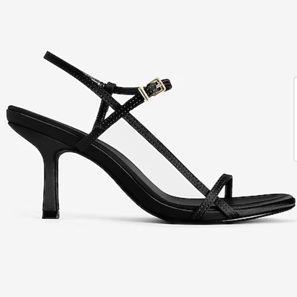 Strappy Slingback Mid Heeled Sandals